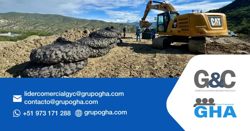 Gaviones geoflexibes (AquaRockBag) - Grupo GHA